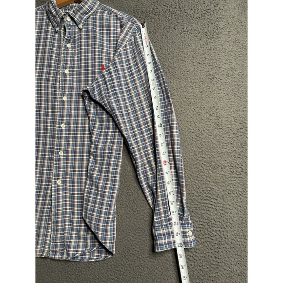 Vtg Ralph Lauren Plaid Button Down Lightweight Cotton Flannel Shirt Men’s Large - Picture 13 of 13